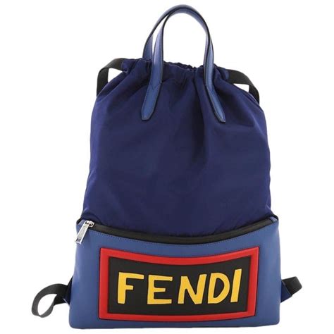 medium fendi basket|fendi drawstring backpack.